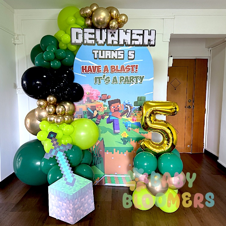 Minecraft Prom Background Minecraft Backdrops - Baby Bloomers